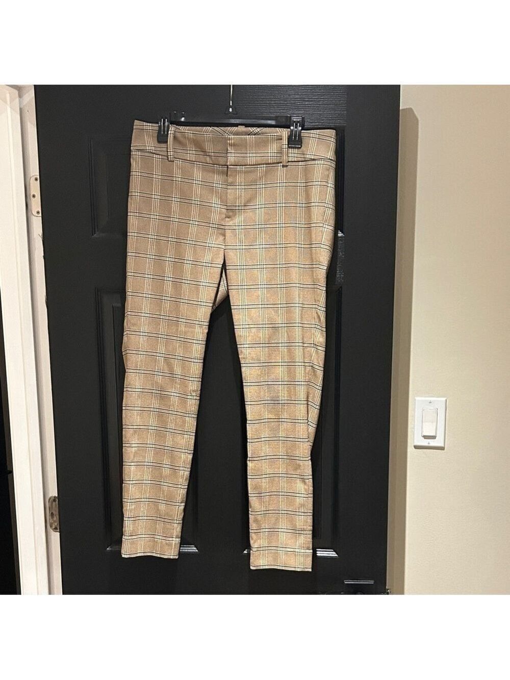 Calvin Klein Tan Plaid Trousers
